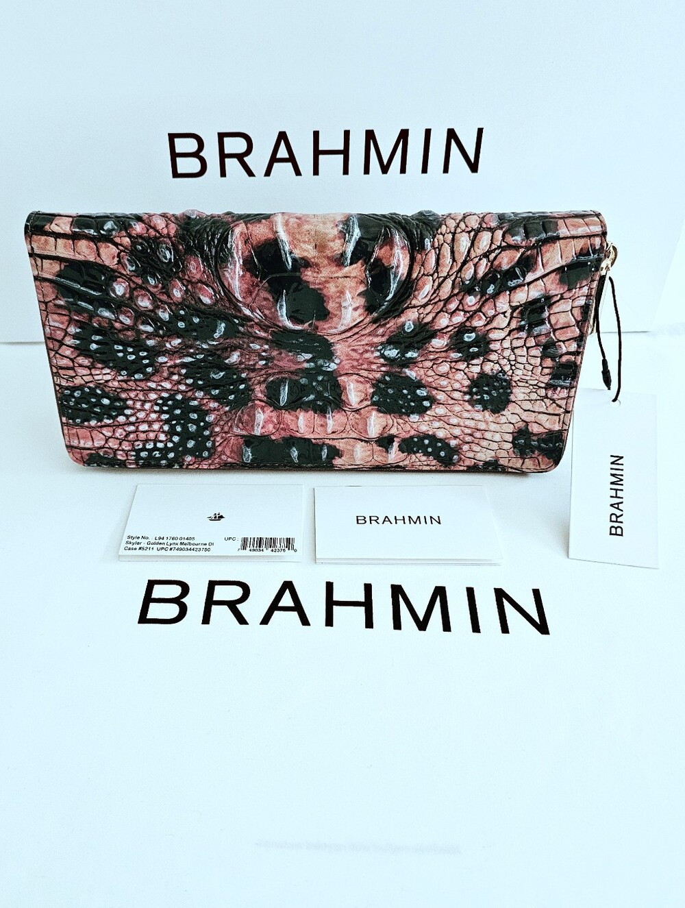 NWT Brahmin GOLDEN LYNX Skyler
